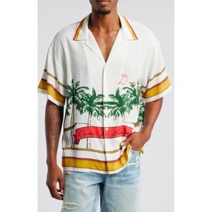 DIET STARTS MONDAY Palm Camp Shirt ♠️NWT♠️